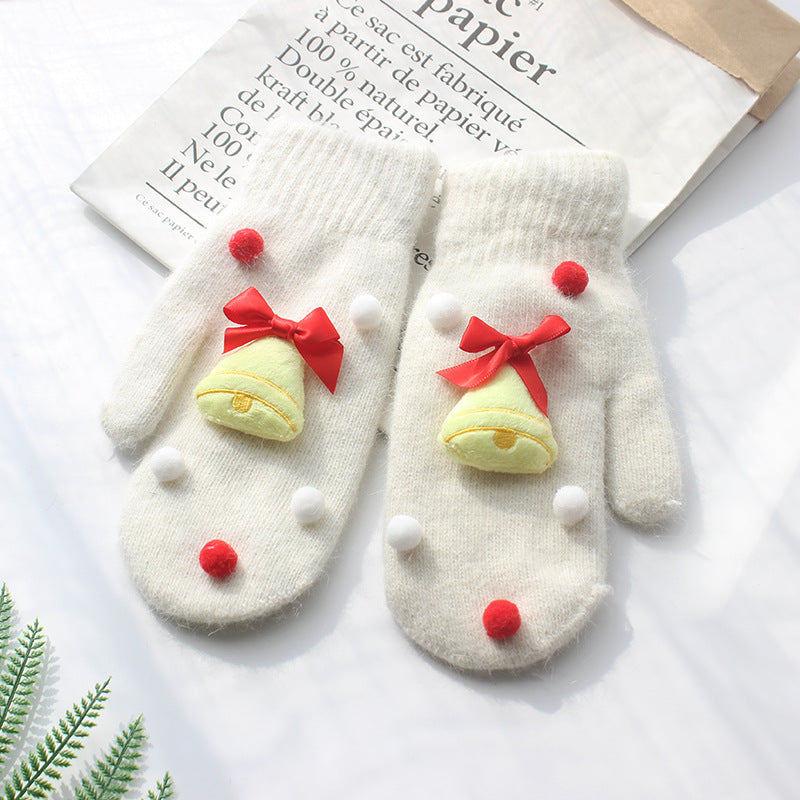 Christmas thickened warm gloves xmas gifts