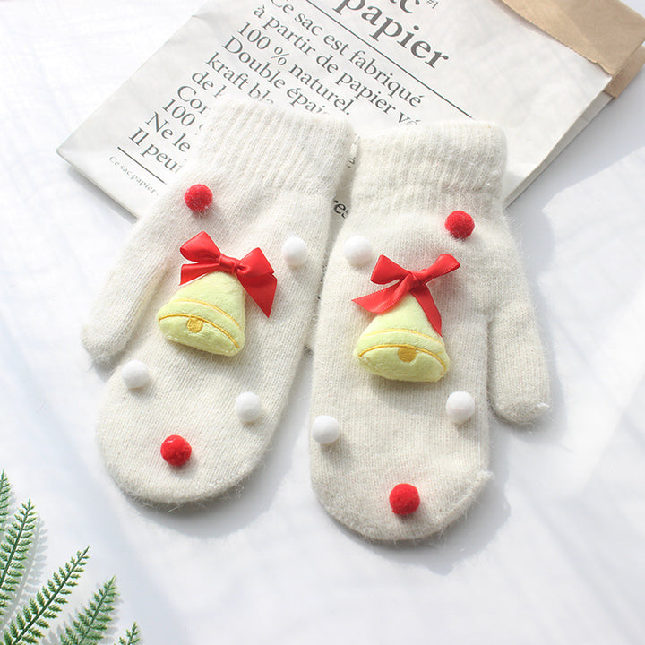 Christmas thickened warm gloves xmas gifts