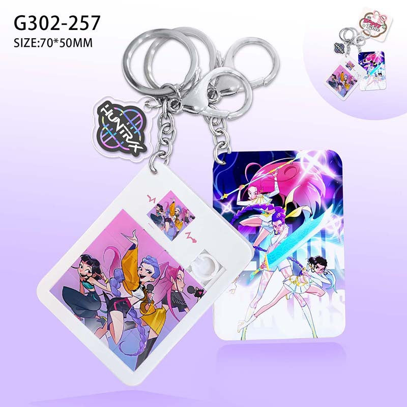 KPop Demon Hunters HUNTR/X Slide Puzzle keychain