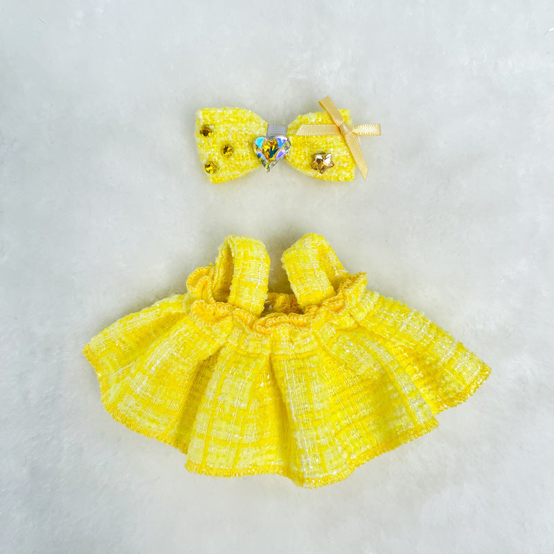 Elegant retro woolen skirt for labubu