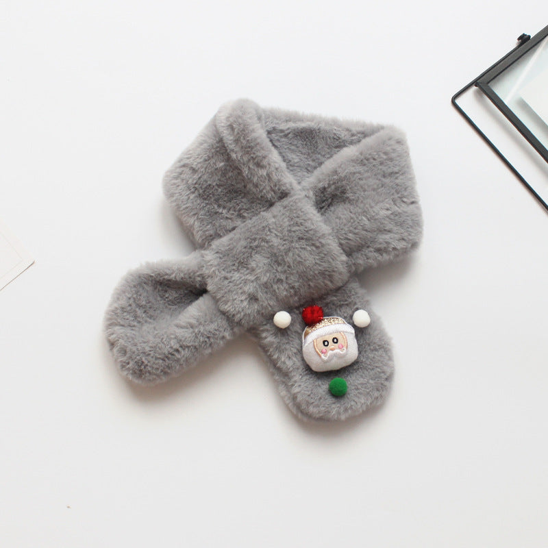 Children's Christmas plush warm scarf xmas gifts
