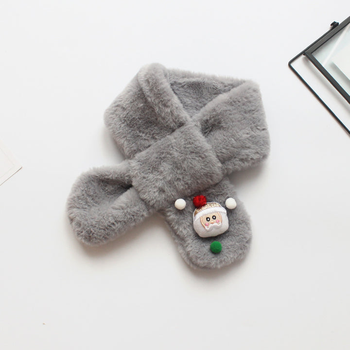 Children's Christmas plush warm scarf xmas gifts