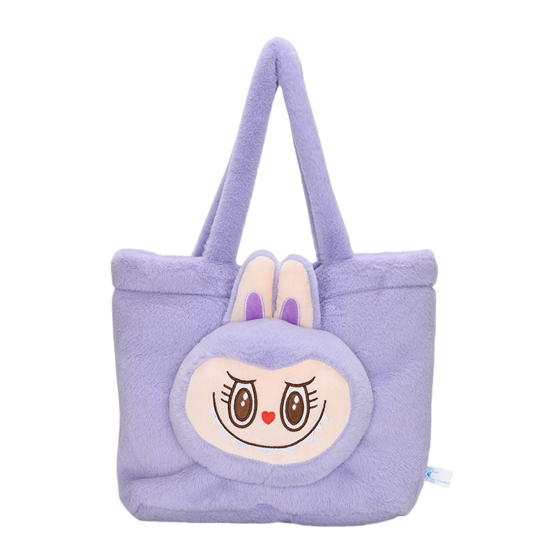 Labubu cute cartoon plush handbag labubu tote bag