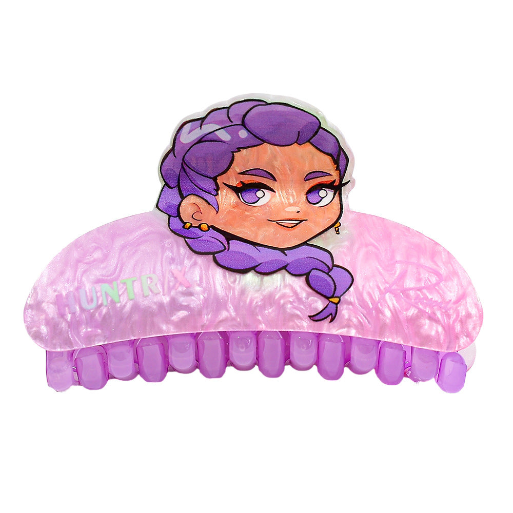 KPOP demon hunters Acrylic hair claw clip