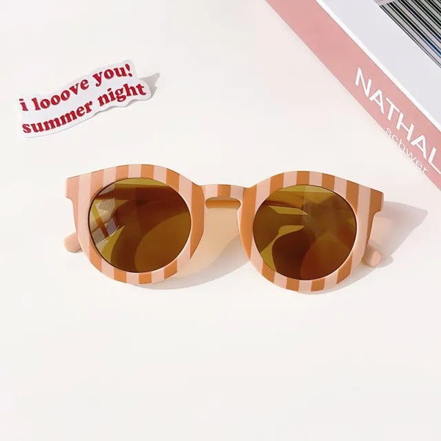 Stripe Retro Groovy Toddler Kids Sunglasses