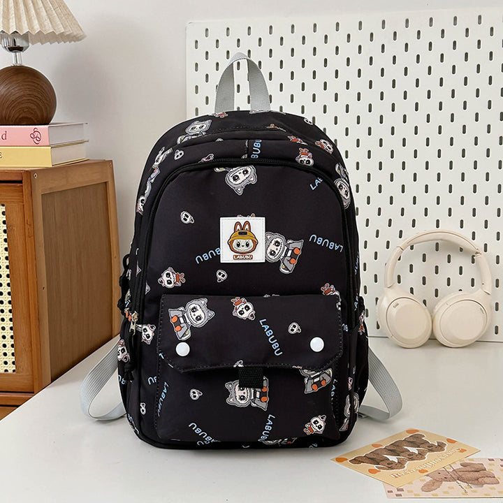 Labubu cartoon backpack large-capacity student schoolbag