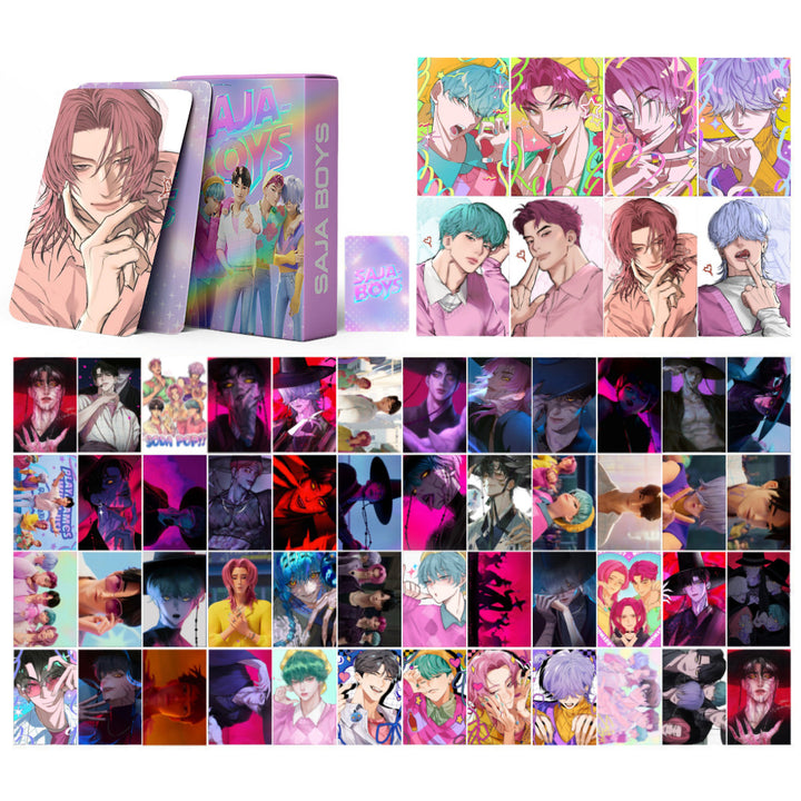 KPop Demon Hunters Saja boys Lomo Card-55pcs