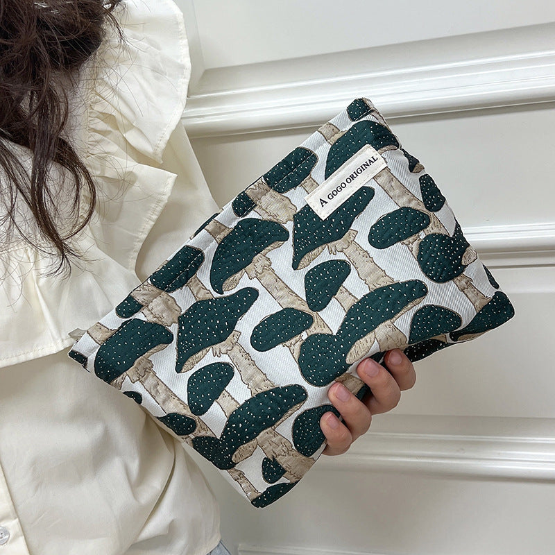 Mushroom pattern Cosmetic Bag travel toiletry bag