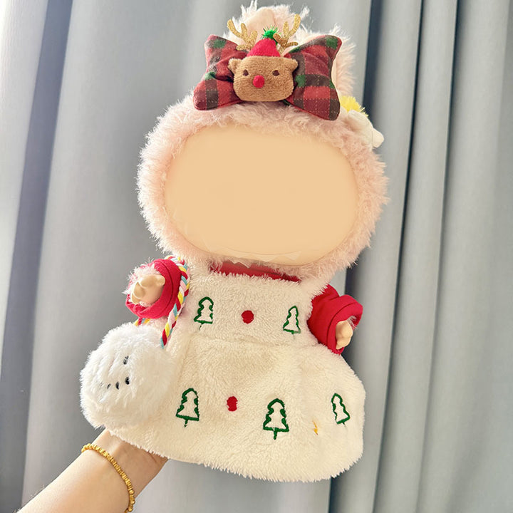 38cm MOKOKO Christmas tree embroidered white dress suit