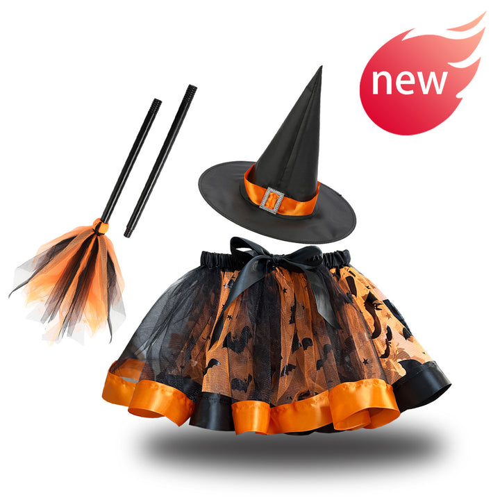 Halloween little devil mesh tutu skirt Halloween costumes