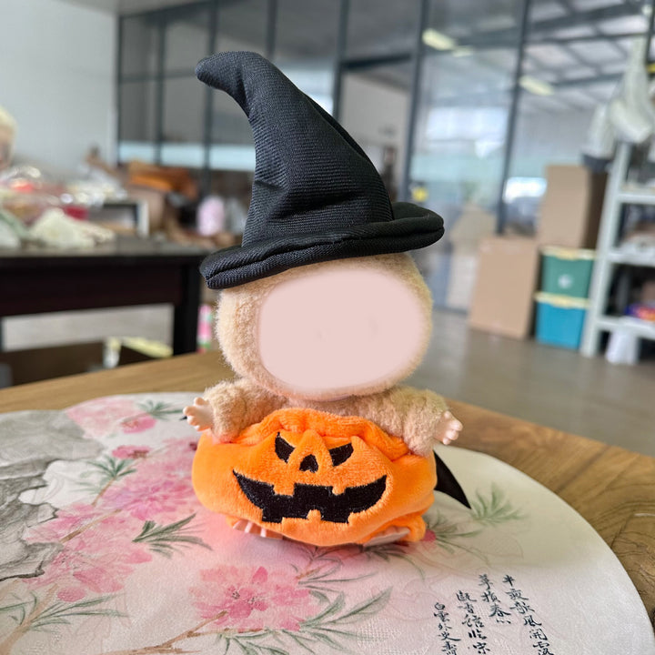 LABUBU Halloween witch hat Pumpkin doll clothes