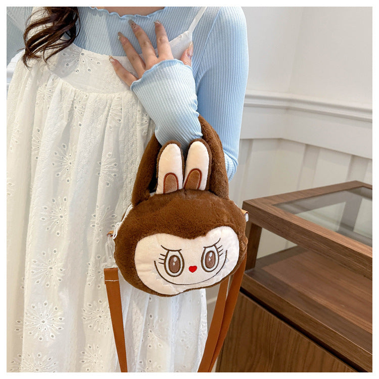 Labubu furry cute handbag labubu crossbody bag
