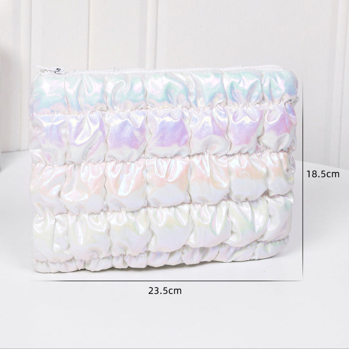 Puffer cosmetic bag portable toiletry storage bag