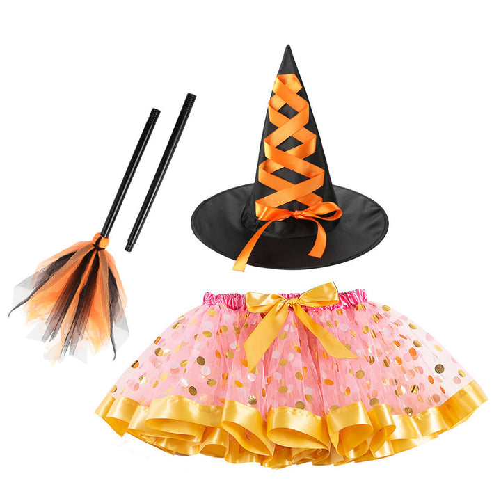 Halloween little devil mesh tutu skirt Halloween costumes