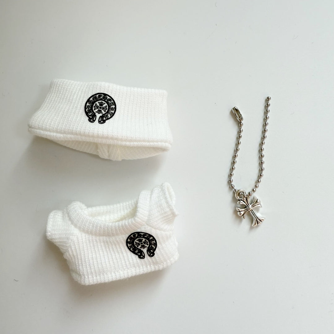 Handmade 10cm dolls designer clothing mini doll clothes