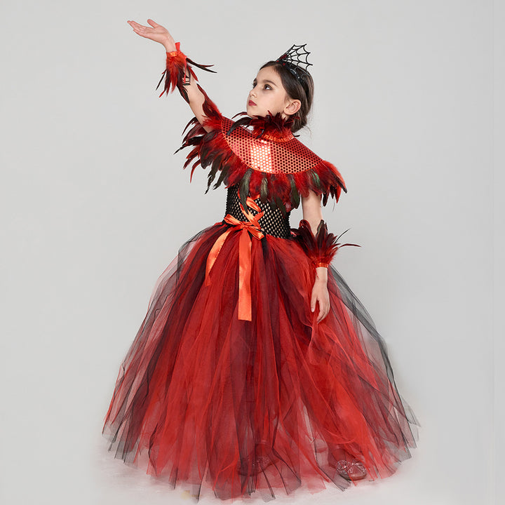 Halloween costume gothic demon queen vampire costume