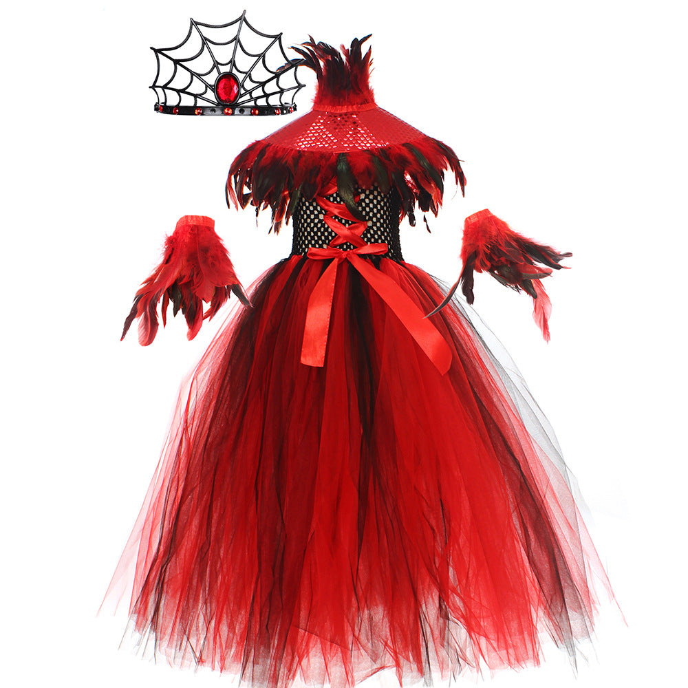 Halloween costume gothic demon queen vampire costume