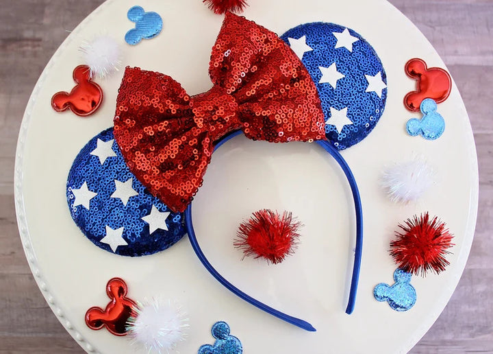 American Star National Flag Mickey Headband for 4th of July