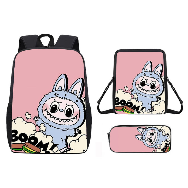 Labubu school bag 3PCS set backpack pencil case
