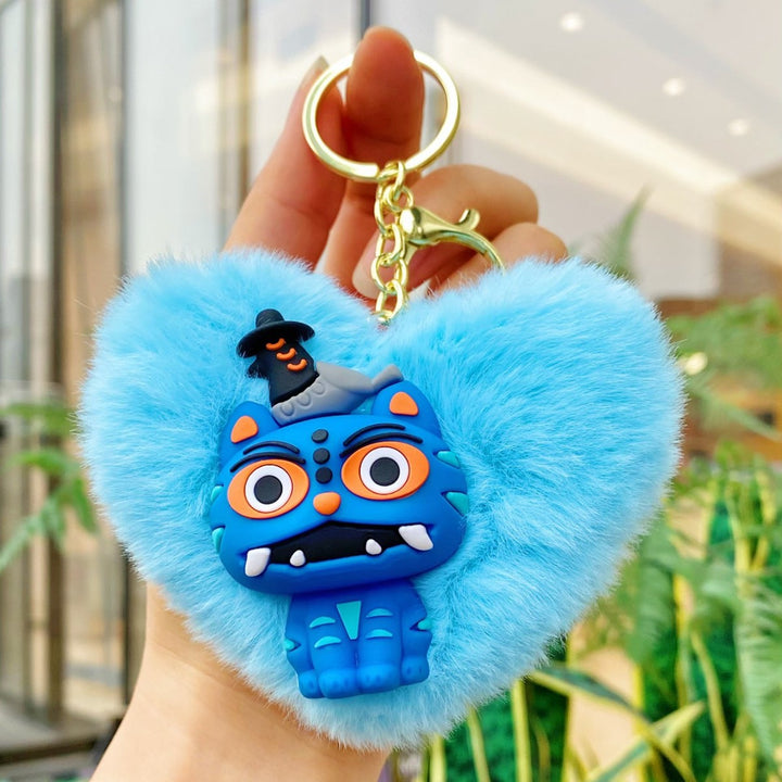 KDH K-pop inspired cute Plush keychain pendant