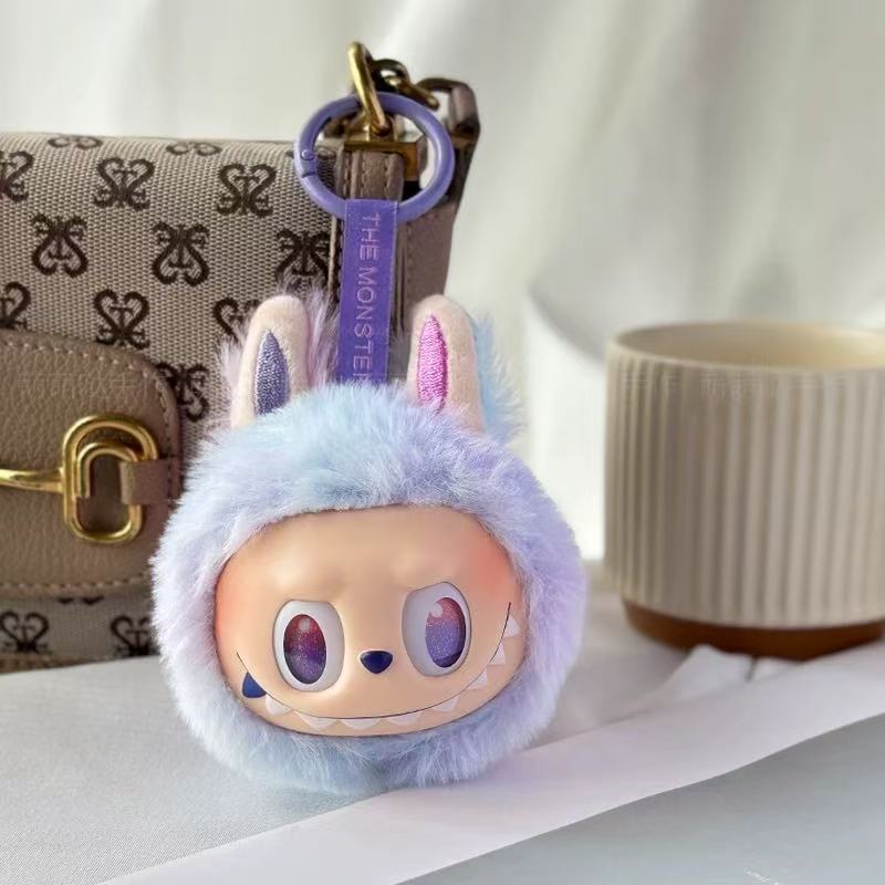 Plush Labubu keychain creative bag pendant small gifts