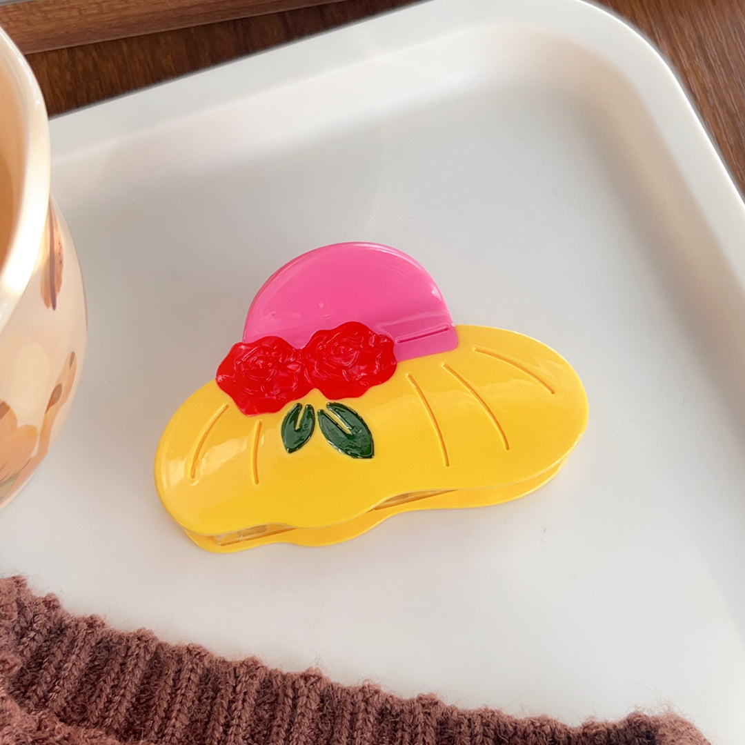 Creative cute hat hair claw clip Childish hair clip