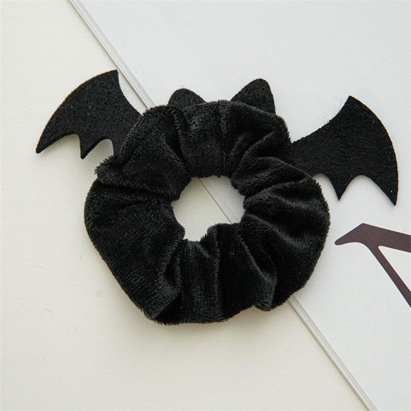 Halloween Hair Accessories Party Bat Bow Intestine Hair Ring
