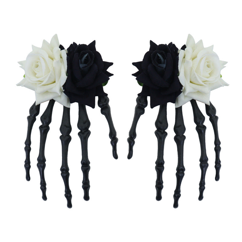Halloween Skeleton Hand Hair Clip Halloween Party hair accessories