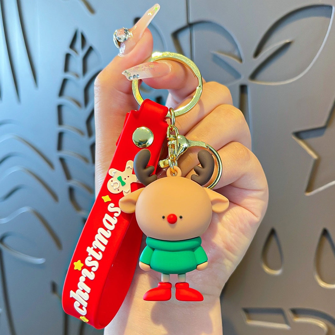 Christmas cute keychain pendant xmas gift