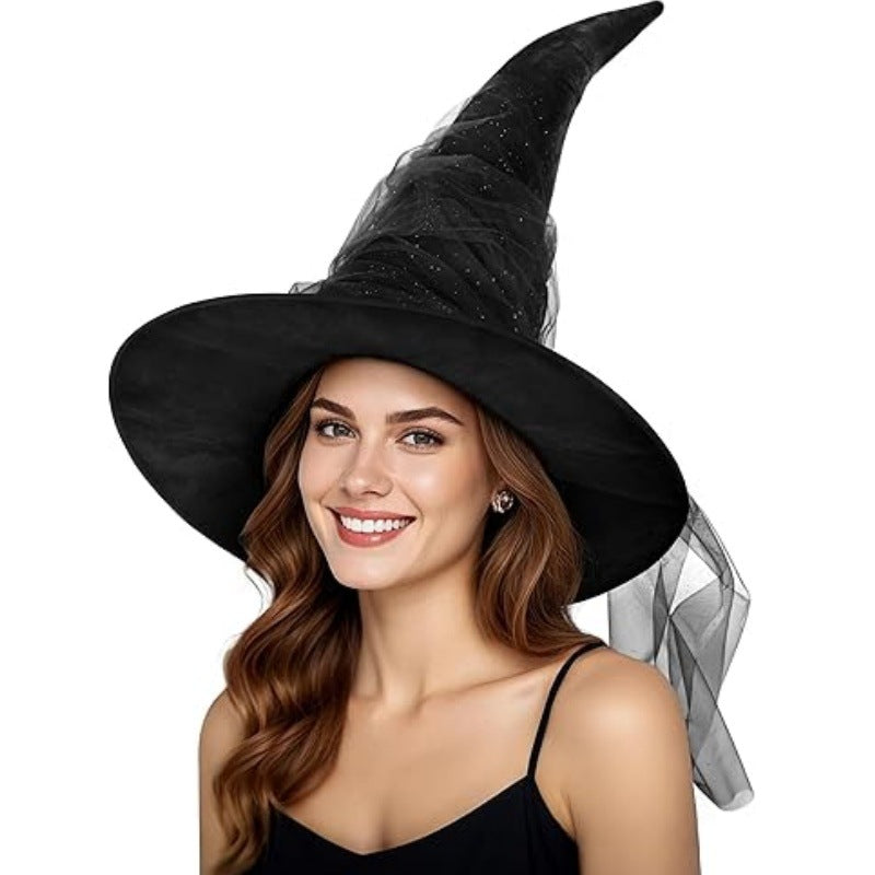 Halloween Party witch hat Large Ruched Witch Hat