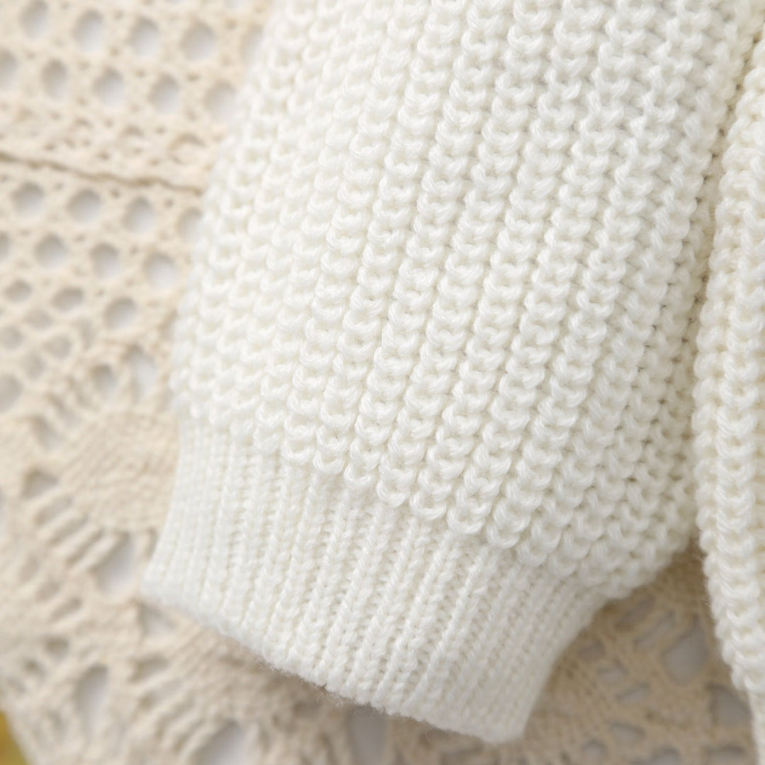 Baby Girl Little Bee Embroidery Knitted Sweater