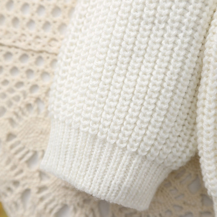 Baby Girl Little Bee Embroidery Knitted Sweater