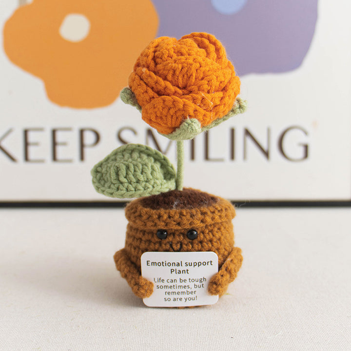 Handmade crochet rose flower ornaments-emotional support