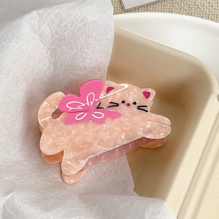 Cute sweet pet acetate hair claw clips