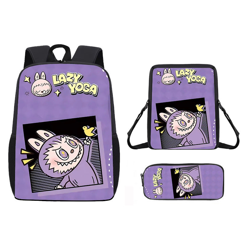 Labubu school bag 3PCS set backpack pencil case