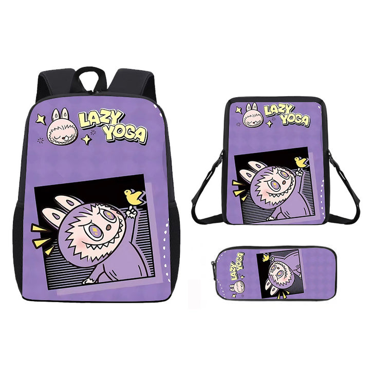 Labubu school bag 3PCS set backpack pencil case