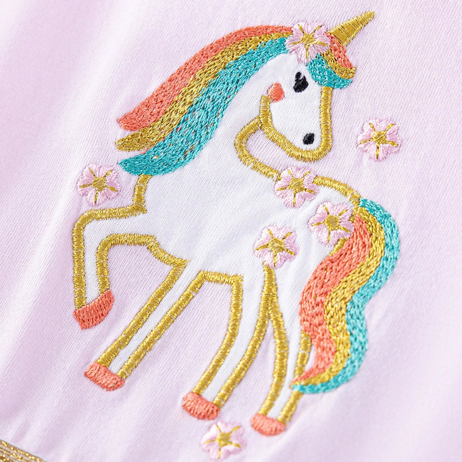 Unicorn Rainbow Glitter Tulle dress for girls