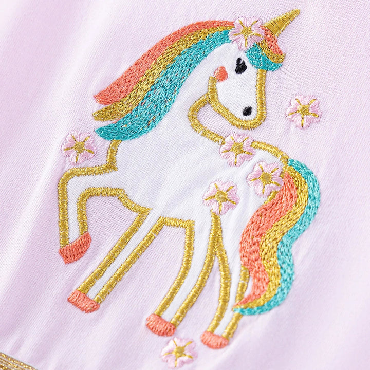 Unicorn Rainbow Glitter Tulle dress for girls