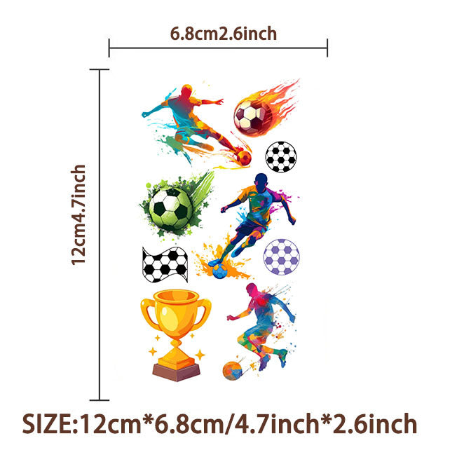 2026 FIFA World Cup Cartoon soccer temporary tattoos-10sheets