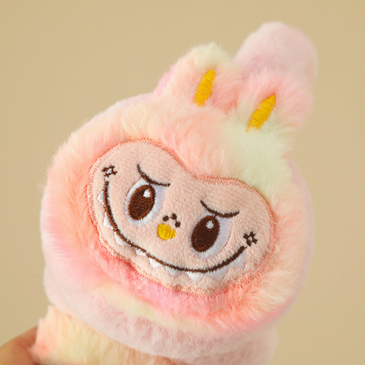 Cute monster plush furry earwarmers cartoon winter earmuffs