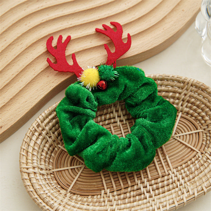 Halloween Hair Accessories Party Bat Bow Intestine Hair Ring