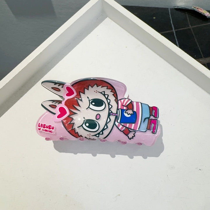 Labubu acrylic hair claw clips