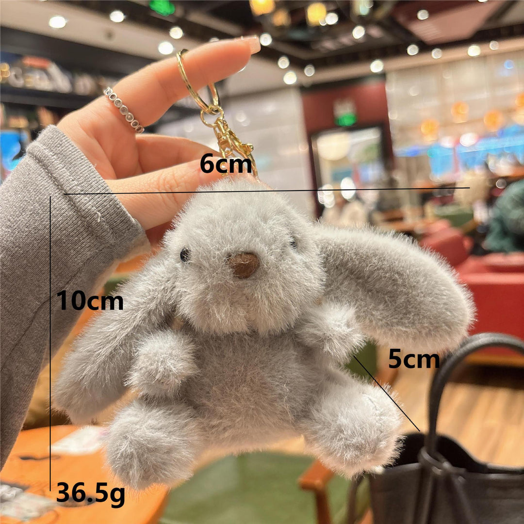 Cute bunny plush toy doll keychain pendant Easter gift