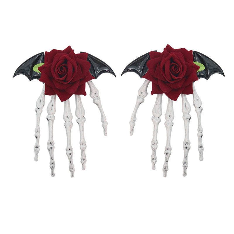 Halloween Skeleton Hand Hair Clip Halloween Party hair accessories