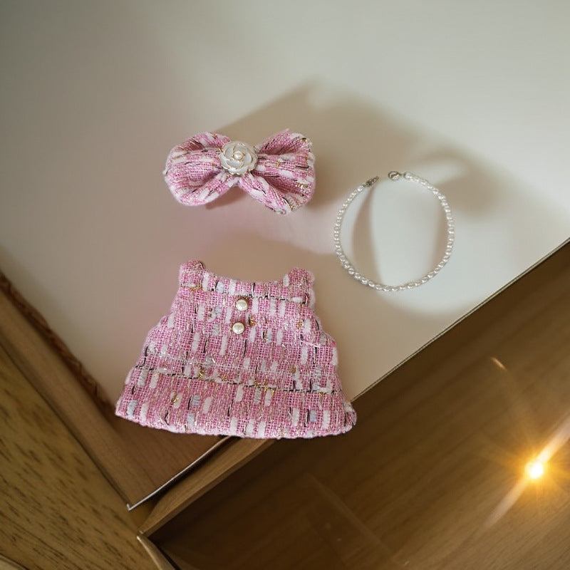 Retro elegant lady luxury clothes for labubu