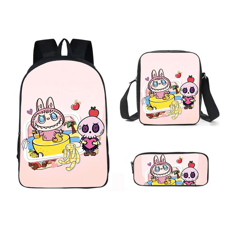 Labubu school bag 3PCS set backpack pencil case