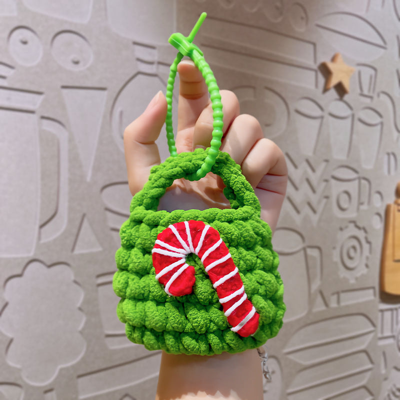 Hand-crochet Christmas mini bags Christmas gifts