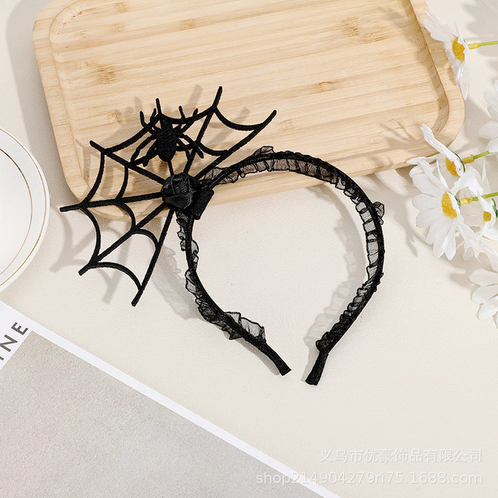 Halloween lace spider web headband creative Halloween headband