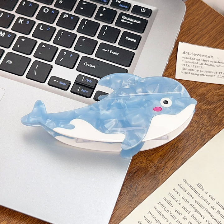Ocean theme dolphin shark hair claw clip Childish summer hair clip