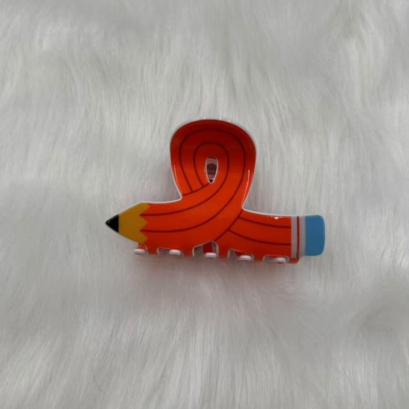 Cute pencil hair clip Back To School gift